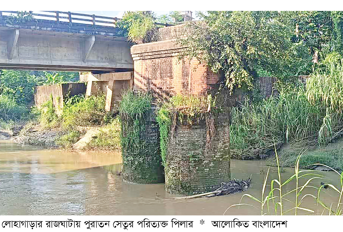 পিলারে স্রোত বাধাগ্রস্ত হয়ে টংকাবতী খালে ভাঙন