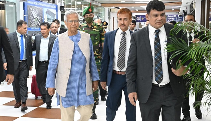 রোমের উদ্দেশে ঢাকা ত্যাগ করলেন প্রধান উপদেষ্টা রোমের উদ্দেশে ঢাকা ত্যাগ করলেন প্রধান উপদেষ্টা