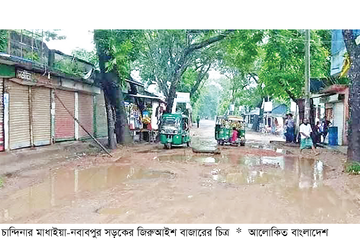 চান্দিনার গ্রামীণ সড়ক এখন মরণফাঁদ চান্দিনার গ্রামীণ সড়ক এখন মরণফাঁদ