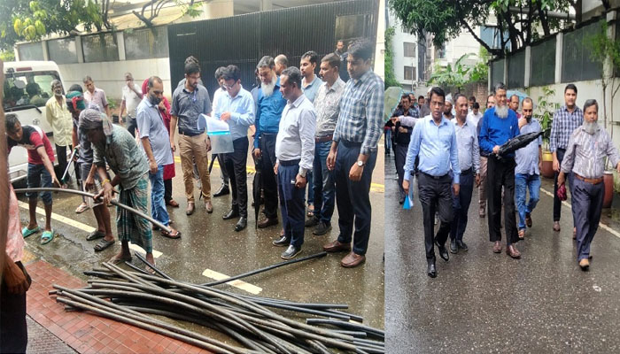 কড়াইল বস্তিতে তিতাসের সাঁড়াশি অভিযান, অবৈধ সংযোগ বিচ্ছিন্ন