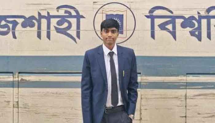 রাকসুতে শিবির সমর্থিত প্যানেল থেকে বিজয়ী সনাতন ধর্মাবলম্বী সুজন