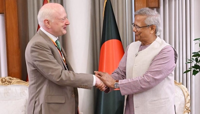 প্রধান উপদেষ্টার সঙ্গে জার্মানির নবনিযুক্ত রাষ্ট্রদূতের সাক্ষাৎ প্রধান উপদেষ্টার সঙ্গে জার্মানির নবনিযুক্ত রাষ্ট্রদূতের সাক্ষাৎ