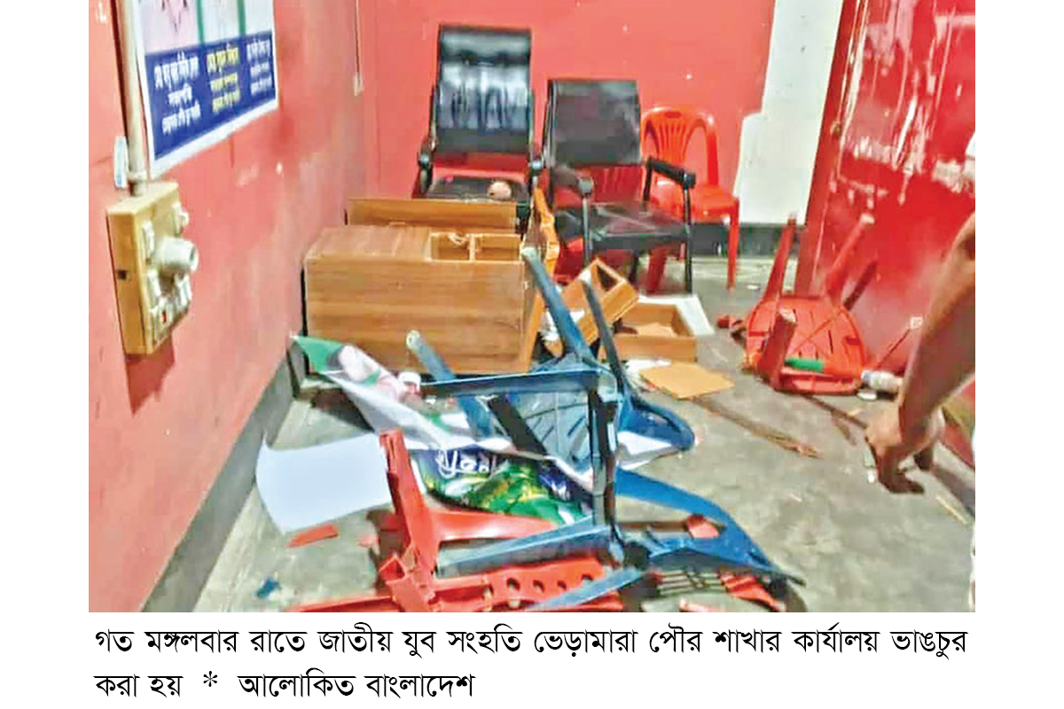 বিএনপি নেত্রীকে অশালীন সম্বোধন জাপার দলীয় কার্যালয় ভাঙচুর