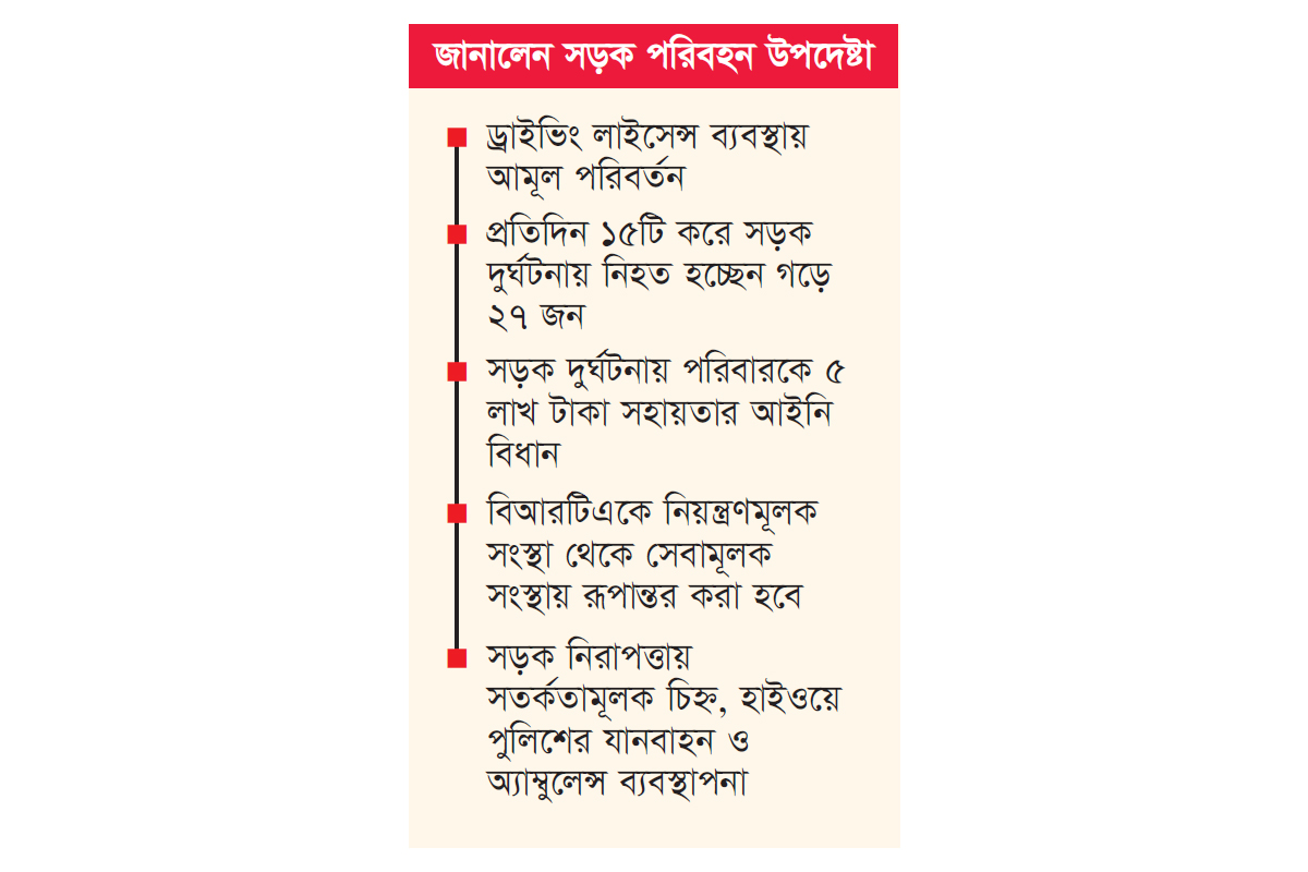 ড্রাইভিং লাইসেন্সের জন্য ৬০ ঘণ্টা প্রশিক্ষণ নিতে হবে ড্রাইভিং লাইসেন্সের জন্য ৬০ ঘণ্টা প্রশিক্ষণ নিতে হবে