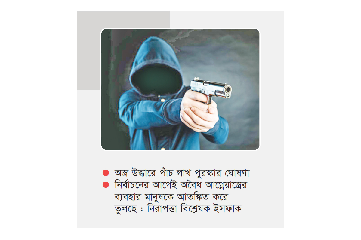 বাড়ছে অস্ত্রের ঝনঝনানি দুশ্চিন্তায় প্রশাসন বাড়ছে অস্ত্রের ঝনঝনানি দুশ্চিন্তায় প্রশাসন