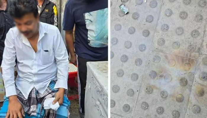 রাজধানীতে ফ্লাইওভার থেকে ছোড়া ককটেলে পথচারী আহত