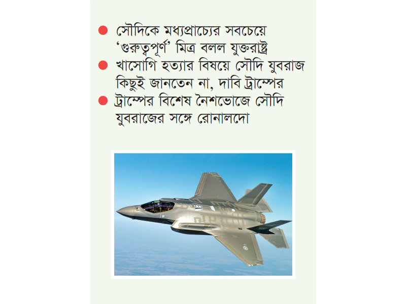 যুক্তরাষ্ট্র থেকে এফ-৩৫ যুদ্ধবিমান কিনছে সৌদি