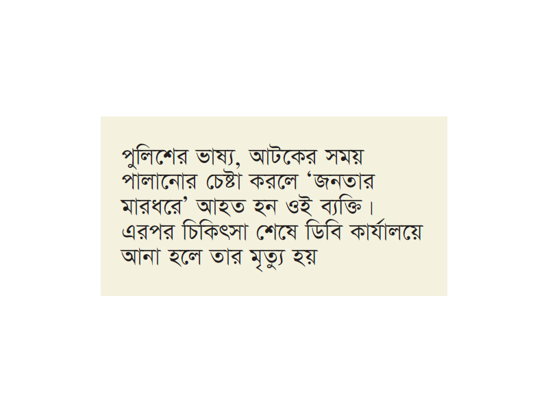 ডিবি হেফাজতে আসামির মৃত্যু