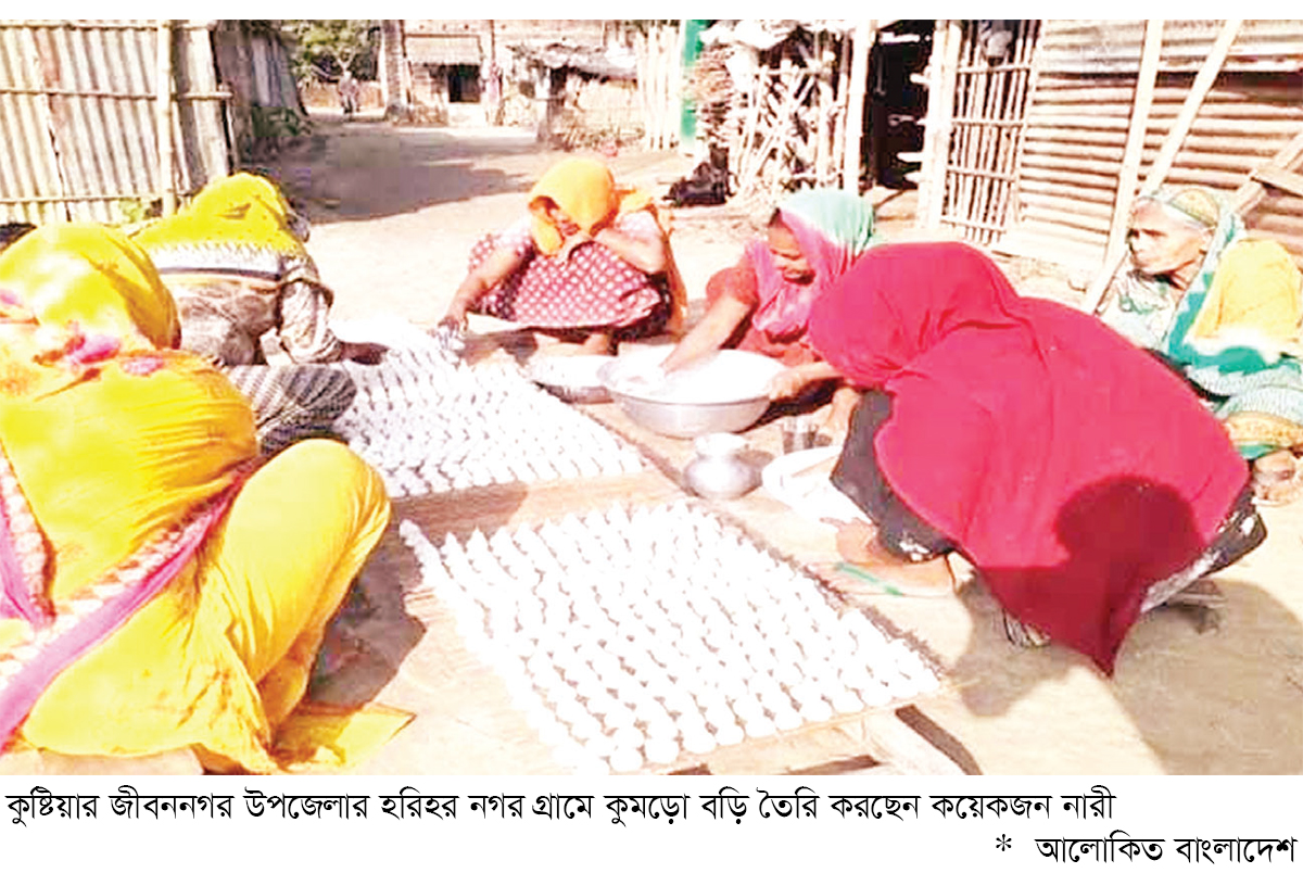 কুমড়ো বড়িতে ফিরছে সচ্ছলতা কুমড়ো বড়িতে ফিরছে সচ্ছলতা