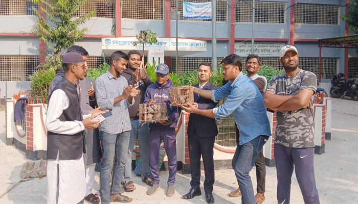 চুয়াডাঙ্গায় অবৈধভাবে রাখা দেশীয় প্রজাতির ১৮ ঘুঘু অবমুক্ত চুয়াডাঙ্গায় অবৈধভাবে রাখা দেশীয় প্রজাতির ১৮ ঘুঘু অবমুক্ত