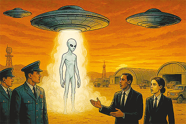 মহাকাশযান থেকে এলিয়েনের আত্মপ্রকাশ মহাকাশযান থেকে এলিয়েনের আত্মপ্রকাশ