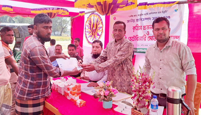 ঈশ্বরগঞ্জে ফ্রি ভেটেরিনারি সেবায় উন্নত পশুর জোগান নিশ্চিত