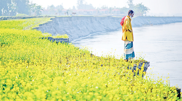 নদী ভাঙনে হুমকির মুখে গ্রামবাসী