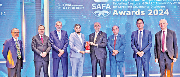 সাফা থেকে ব্রোঞ্জ পুরস্কার অর্জন করল শাহ্জালাল ইসলামী ব্যাংক