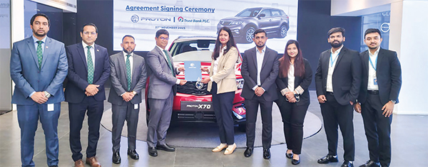 ট্রাস্ট ব্যাংক এবং র‌্যানকন কারস লিমিটেডের মধ্যে চুক্তি স্বাক্ষর