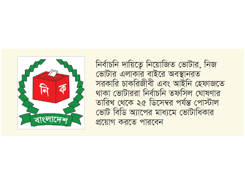 দেশে পোস্টাল ভোটিং, তফসিল ঘোষণার দিন থেকে নিবন্ধন