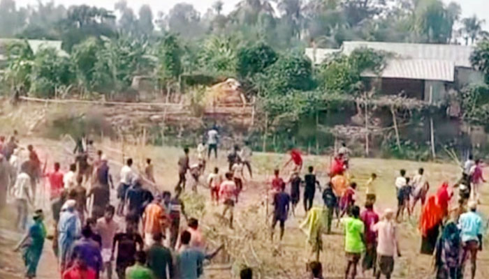 লাখাইয়ে জলমহাল নিয়ে সংঘর্ষে পুলিশসহ আহত ২০