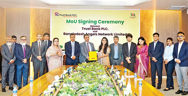 ট্রাস্ট ব্যাংক ও অ্যাঞ্জেলস নেটওয়ার্কের সমঝোতা স্মারক স্বাক্ষর ট্রাস্ট ব্যাংক ও অ্যাঞ্জেলস নেটওয়ার্কের সমঝোতা স্মারক স্বাক্ষর