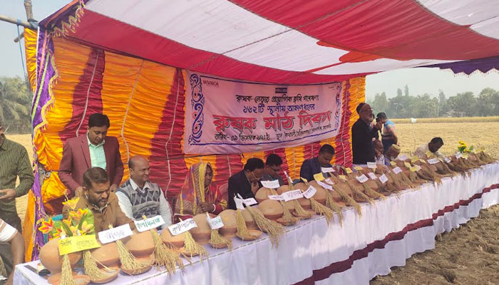 শ্যামনগরে ১৬২ জাতের আমন ধানের মাঠ দিবস শ্যামনগরে ১৬২ জাতের আমন ধানের মাঠ দিবস