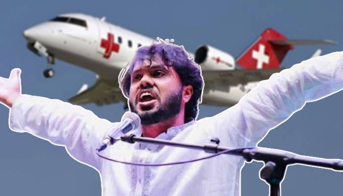 হাদিকে নিয়ে সিঙ্গাপুরের পথে উড়াল দিল এয়ার অ্যাম্বুলেন্স হাদিকে নিয়ে সিঙ্গাপুরের পথে উড়াল দিল এয়ার অ্যাম্বুলেন্স