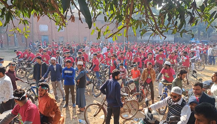 মহান বিজয় দিবস উপলক্ষে রাজবাড়ীতে ছাত্রশিবিরের সাইকেল র্যালি মহান বিজয় দিবস উপলক্ষে রাজবাড়ীতে ছাত্রশিবিরের সাইকেল র্যালি