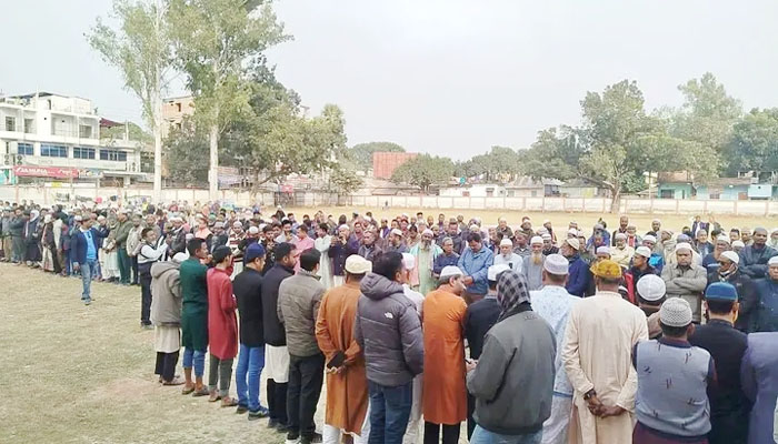 বেগম খালেদা জিয়ার মৃত্যুতে পীরগঞ্জে গায়েবানা জানাজা বেগম খালেদা জিয়ার মৃত্যুতে পীরগঞ্জে গায়েবানা জানাজা