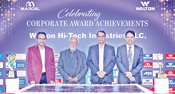 সেরা কর্পোরেট অ্যাওয়ার্ডস অর্জনের সাফল্য উদযাপন করল ওয়ালটন সেরা কর্পোরেট অ্যাওয়ার্ডস অর্জনের সাফল্য উদযাপন করল ওয়ালটন