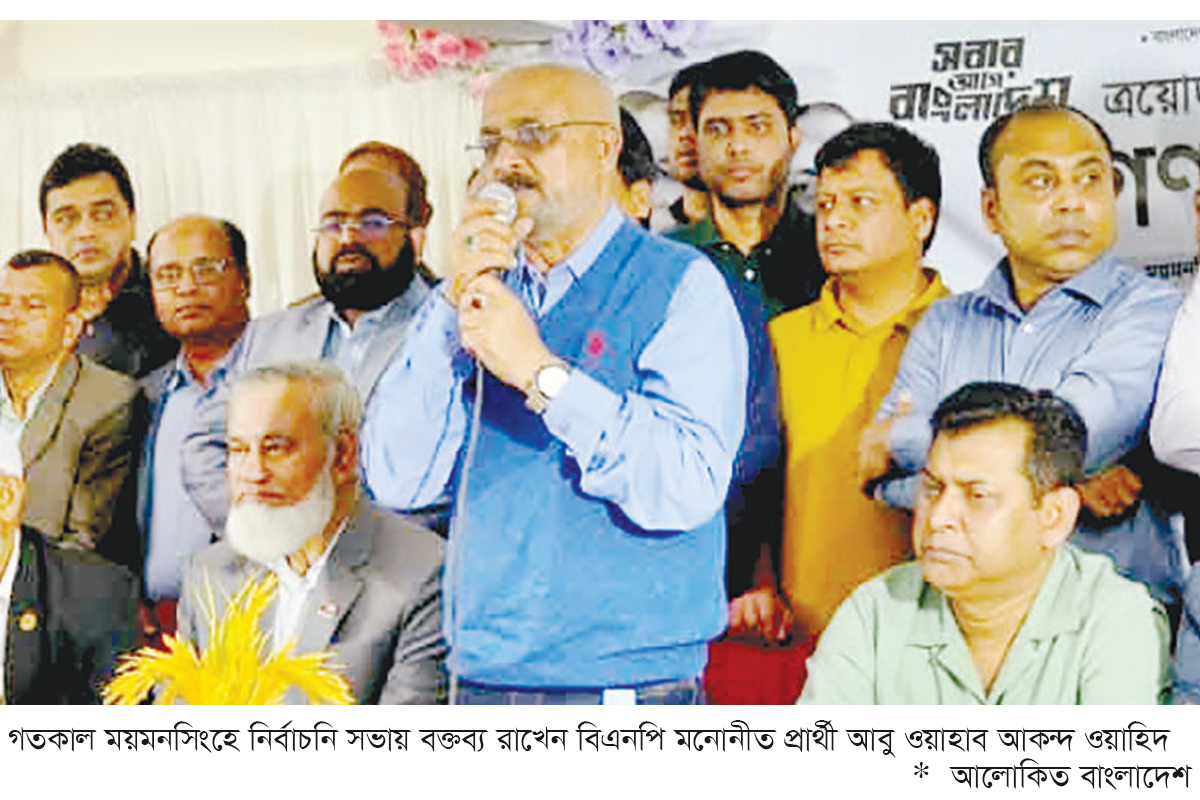 ‘মানবিক বাংলাদেশ গঠনে ধানের শীষে ভোট দিন’