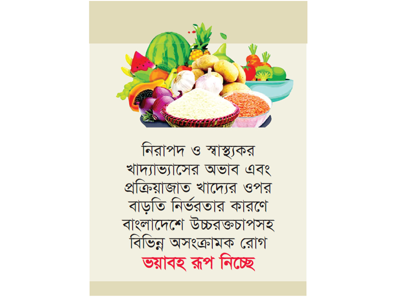 ‘অসংক্রামক রোগ’ মোকাবিলায় নিরাপদ খাদ্য নিশ্চিতের তাগিদ