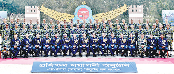 বাংলাদেশ বিমান বাহিনী এমওডিসি রিক্রুট দলের প্রশিক্ষণ সমাপনী কুচকাওয়াজ অনুষ্ঠিত বাংলাদেশ বিমান বাহিনী এমওডিসি রিক্রুট দলের প্রশিক্ষণ সমাপনী কুচকাওয়াজ অনুষ্ঠিত