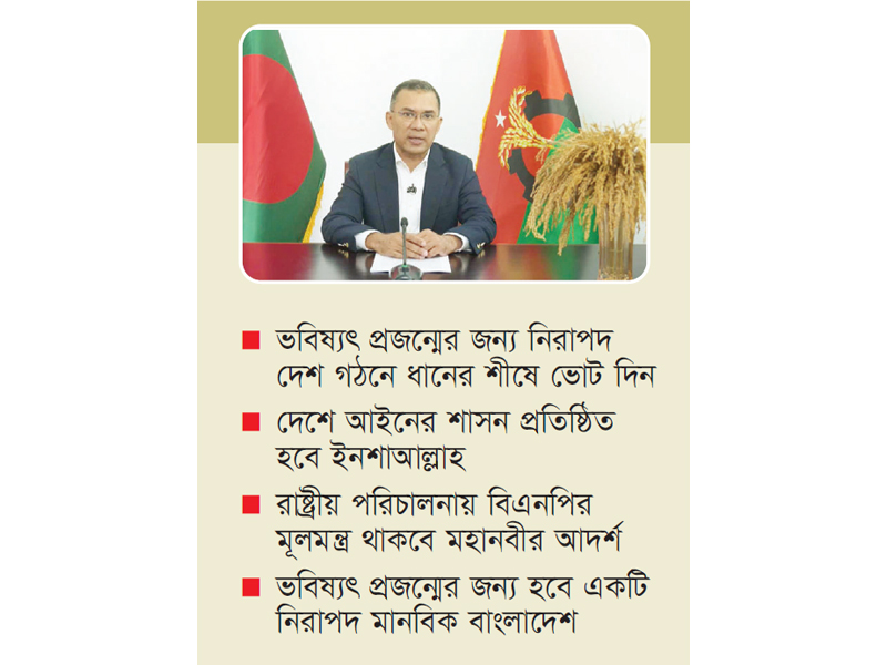 বিএনপির সরকার হবে জনগণের কাছে দায়বদ্ধ বিএনপির সরকার হবে জনগণের কাছে দায়বদ্ধ