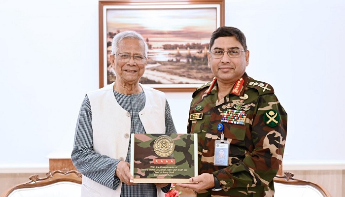 প্রধান উপদেষ্টার সঙ্গে সেনাপ্রধানের সাক্ষাৎ প্রধান উপদেষ্টার সঙ্গে সেনাপ্রধানের সাক্ষাৎ