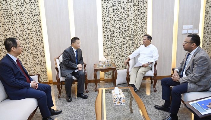 প্রধানমন্ত্রীর সঙ্গে চীনের রাষ্ট্রদূতের সৌজন্য সাক্ষাৎ প্রধানমন্ত্রীর সঙ্গে চীনের রাষ্ট্রদূতের সৌজন্য সাক্ষাৎ