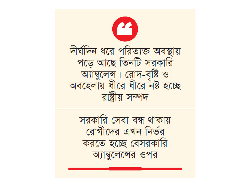 উপজেলা স্বাস্থ্য কমপ্লেক্সে অ্যাম্বুলেন্স চালক নেই সেবা ব্যাহত উপজেলা স্বাস্থ্য কমপ্লেক্সে অ্যাম্বুলেন্স চালক নেই সেবা ব্যাহত