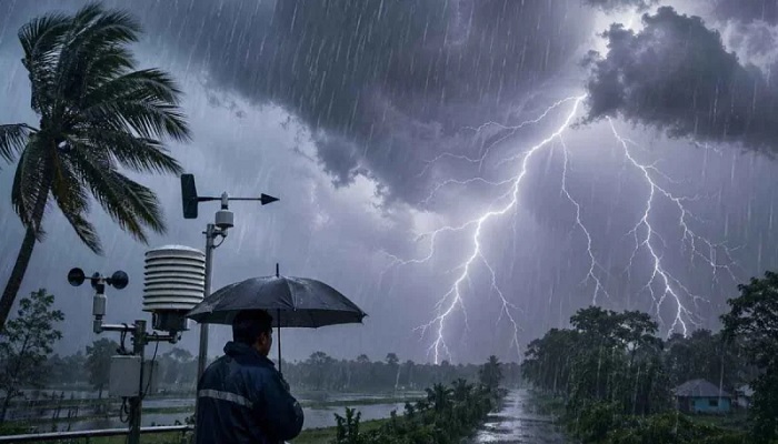 সন্ধ্যার মধ্যে কয়েক অঞ্চলে বজ্রবৃষ্টির আভাস, নদীবন্দরে সতর্ক সংকেত সন্ধ্যার মধ্যে কয়েক অঞ্চলে বজ্রবৃষ্টির আভাস, নদীবন্দরে সতর্ক সংকেত