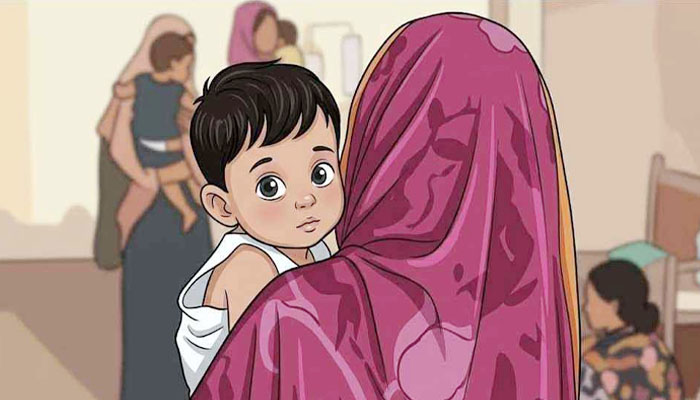 ২৪ ঘণ্টায় হামের উপসর্গে আরও ৫ শিশুর মৃত্যু ২৪ ঘণ্টায় হামের উপসর্গে আরও ৫ শিশুর মৃত্যু