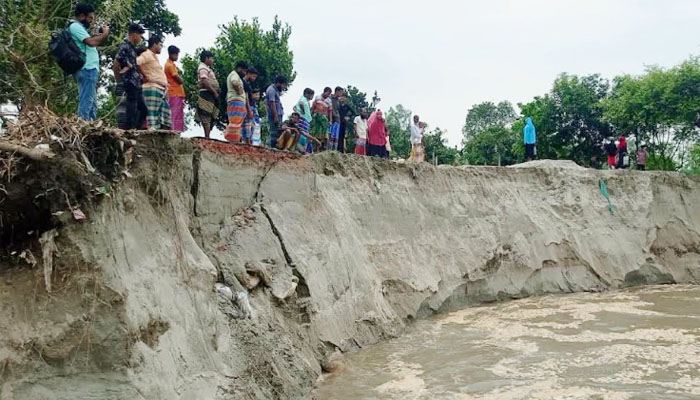 যমুনায় পানি বৃদ্ধি, ভয়াবহ ভাঙনে নদীগর্ভে বিলীন ঘরবাড়ি যমুনায় পানি বৃদ্ধি, ভয়াবহ ভাঙনে নদীগর্ভে বিলীন ঘরবাড়ি