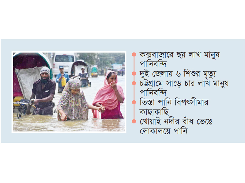 ভাসছে পূর্বাঞ্চল, উত্তরে শঙ্কা ভাসছে পূর্বাঞ্চল, উত্তরে শঙ্কা