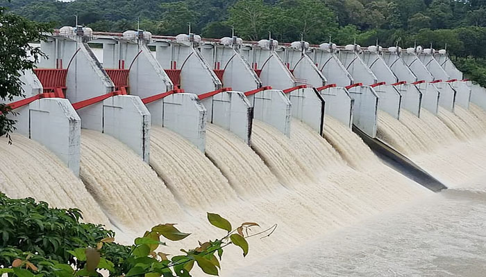 পানি বেড়েছে কাপ্তাই হ্রদে, খোলা হলো বাঁধের ১৬টি গেট পানি বেড়েছে কাপ্তাই হ্রদে, খোলা হলো বাঁধের ১৬টি গেট