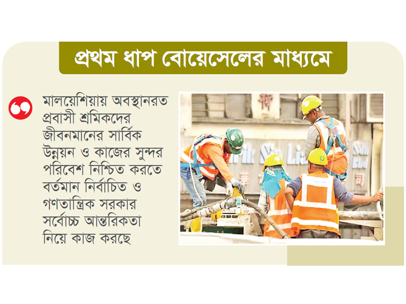 খুলছে মালয়েশিয়ার শ্রমবাজার খুলছে মালয়েশিয়ার শ্রমবাজার