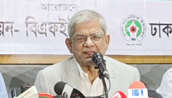 বিরোধী দল শেখ হাসিনার মতো কথা বলছে: মির্জা ফখরুল বিরোধী দল শেখ হাসিনার মতো কথা বলছে: মির্জা ফখরুল