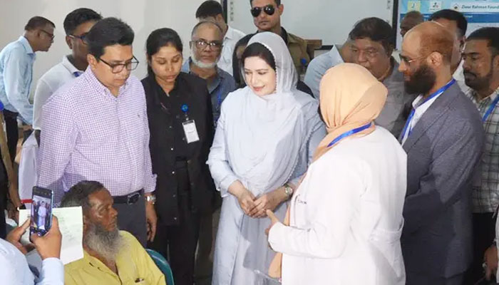 'বিনামূল্যে চোখের চিকিৎসা' ক্যাম্প পরিদর্শন করলেন জুবাইদা রহমান 'বিনামূল্যে চোখের চিকিৎসা' ক্যাম্প পরিদর্শন করলেন জুবাইদা রহমান