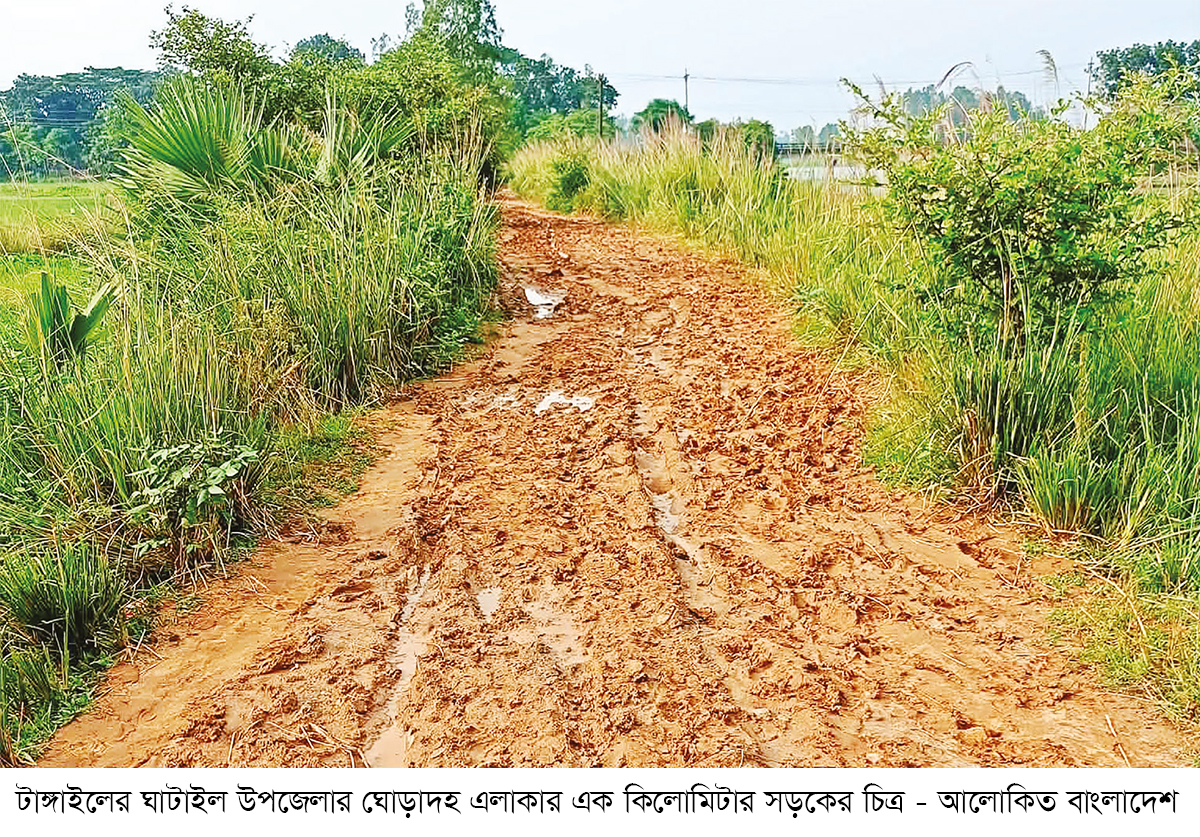 কাঁচা সড়কের বেহাল দশা পাকাকরণের দাবি কাঁচা সড়কের বেহাল দশা পাকাকরণের দাবি
