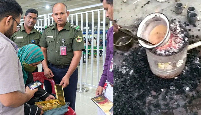চীনা নাগরিকের কাছ থেকে স্বর্ণ উদ্ধার করলো আনসাররা চীনা নাগরিকের কাছ থেকে স্বর্ণ উদ্ধার করলো আনসাররা