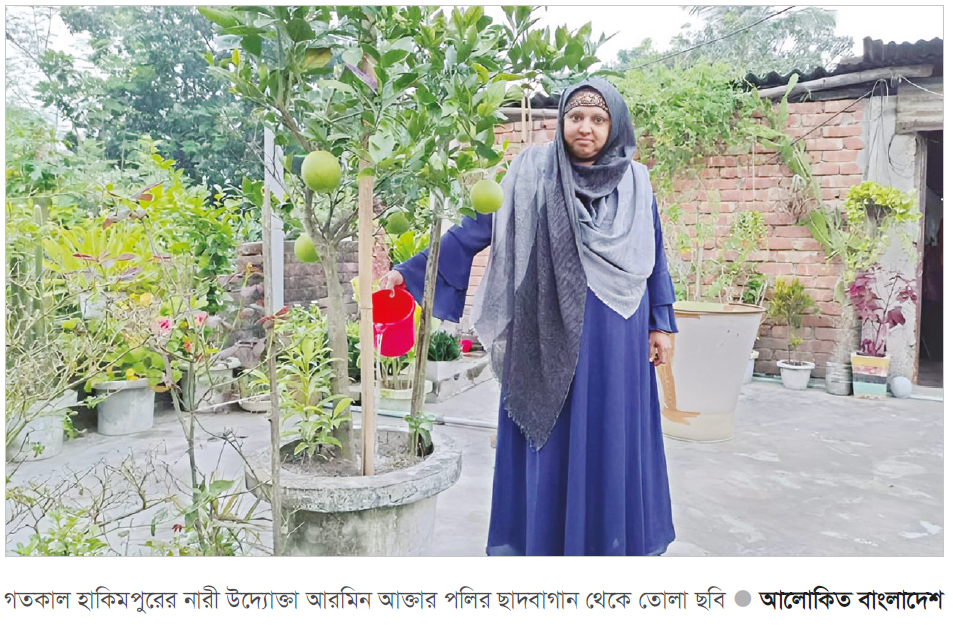 পলির ছাদবাগান নজর কেড়েছে এলাকাবাসীর পলির ছাদবাগান নজর কেড়েছে এলাকাবাসীর