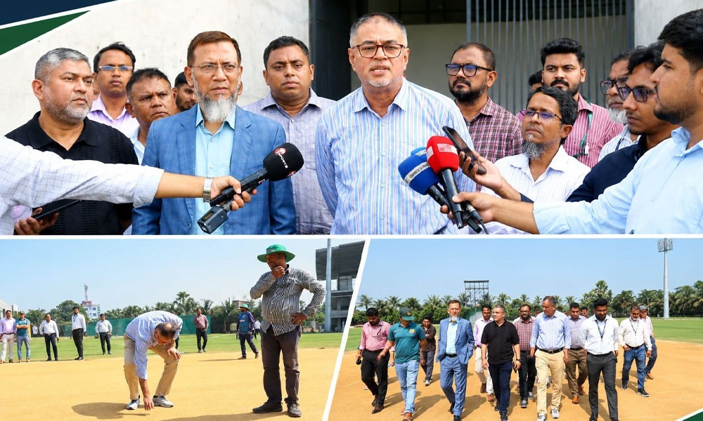 আনভীর ক্রিকেট স্টেডিয়াম দেখে সন্তুষ্ট বিসিবির প্রতিনিধি দল আনভীর ক্রিকেট স্টেডিয়াম দেখে সন্তুষ্ট বিসিবির প্রতিনিধি দল