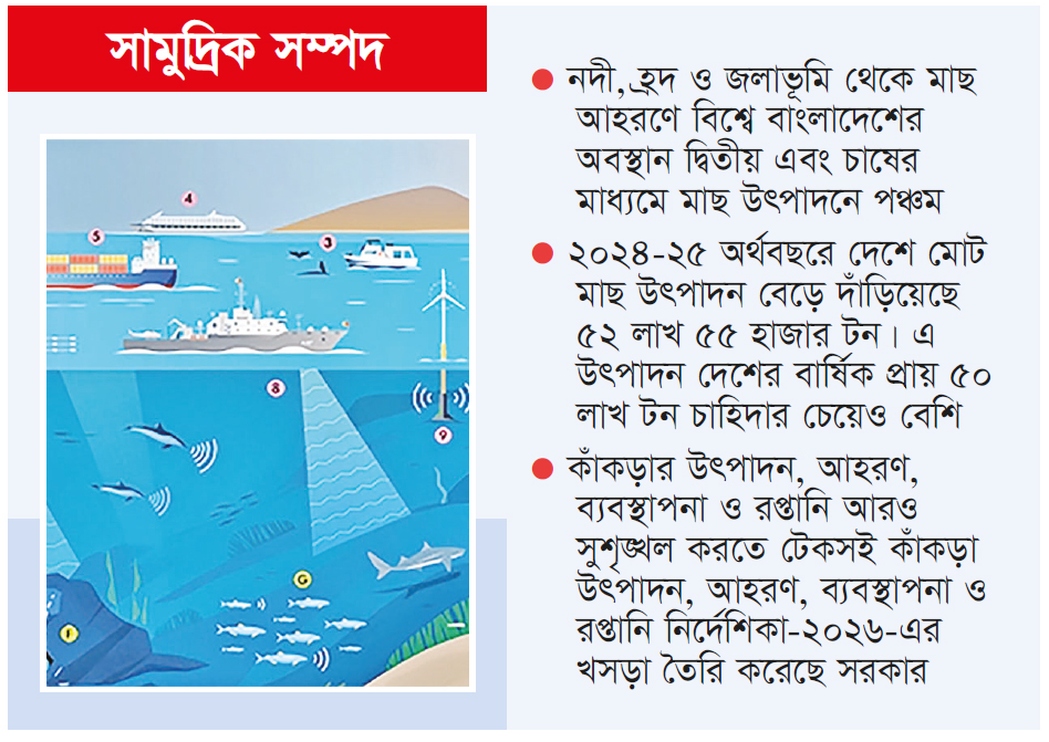 নীল অর্থনীতি কাজে লাগাতে জোর দিচ্ছে সরকার নীল অর্থনীতি কাজে লাগাতে জোর দিচ্ছে সরকার
