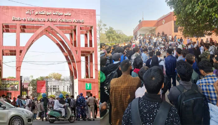 উত্তপ্ত দিল্লির জামিয়া মিলিয়া উত্তপ্ত দিল্লির জামিয়া মিলিয়া