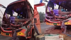 হবিগঞ্জে ট্রাক-বাসের সংঘর্ষে আহত ১৫