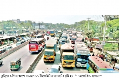 দীর্ঘ যানজটের কবলে ঢাকা-চট্টগ্রাম মহাসড়ক  